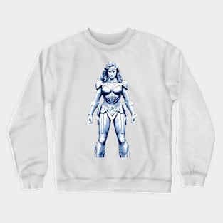 Gal Gadot Comic style anime design by ironpalette Crewneck Sweatshirt